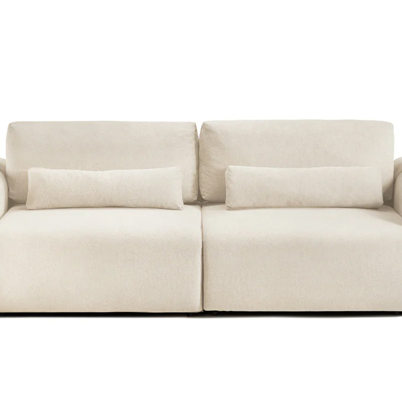 Canapea Extensibilă 3 locuri VERSA, cu 2 lăzi depozitare, 260x110x85 cm, #color_Crem-Loft