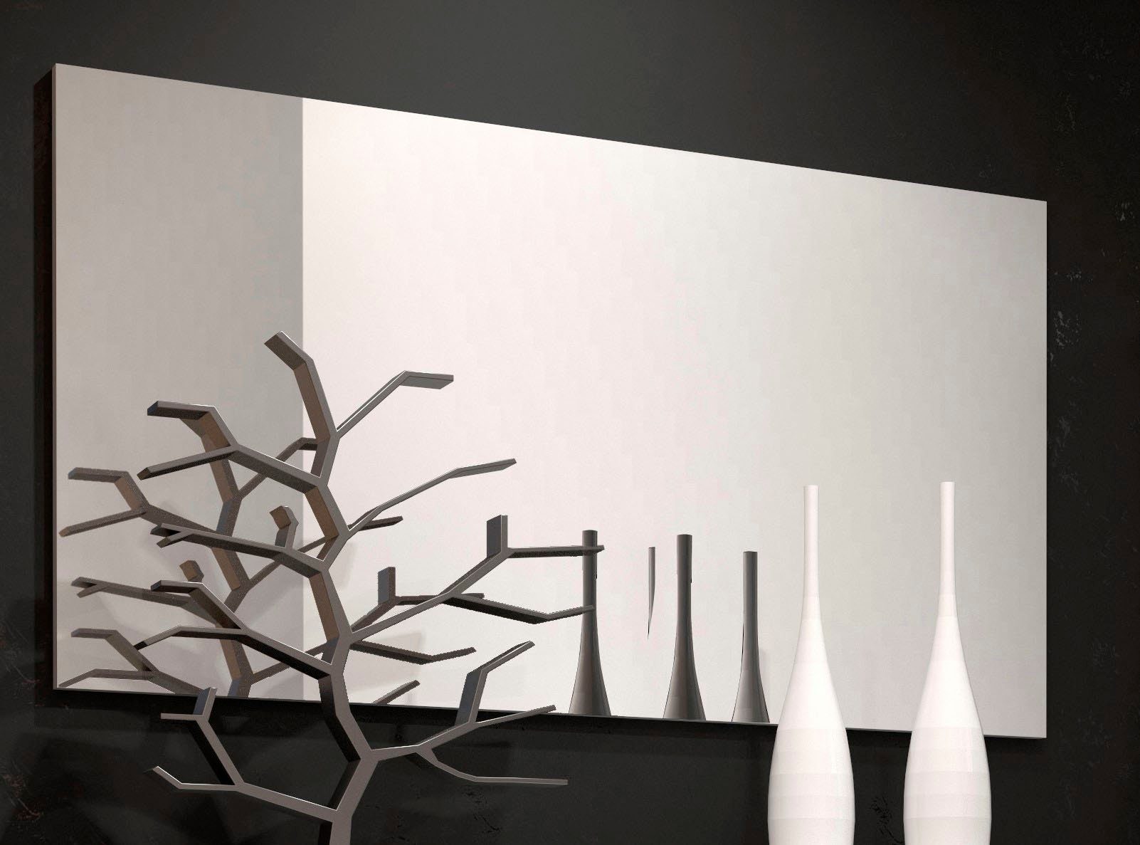 Oglindă decorativă Kiss alb 120 cm Arboteca