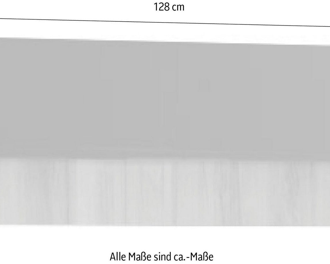 Poliță de perete Onyx Places of Style, antracit / nuc lucios, 128 cm Arboteca