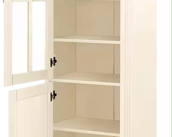 Vitrina Milano, lemn masiv, Natur, 199 cm inaltime Arboteca