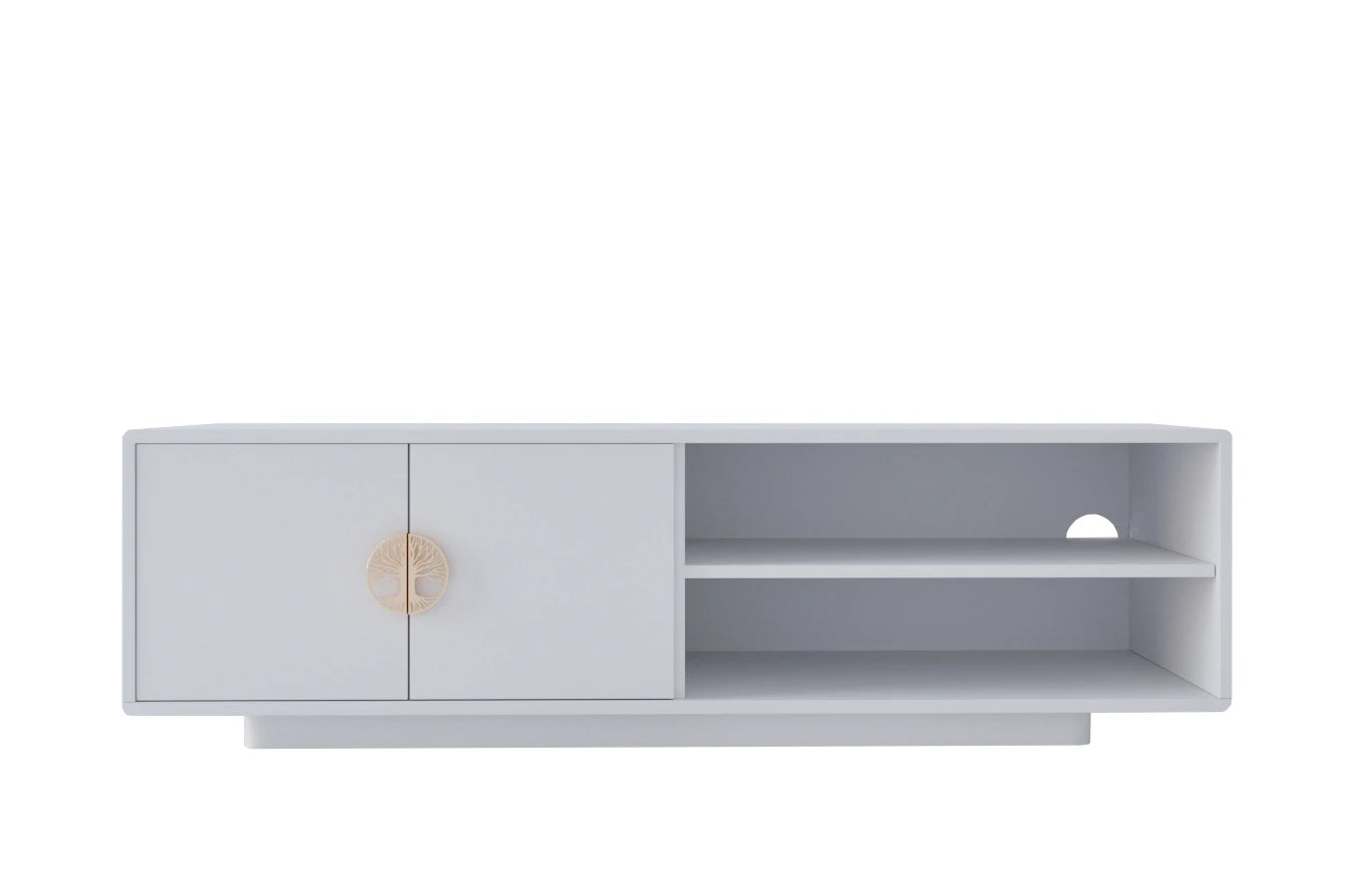 Comoda TV Lotus, Alb, 139 cm Arboteca