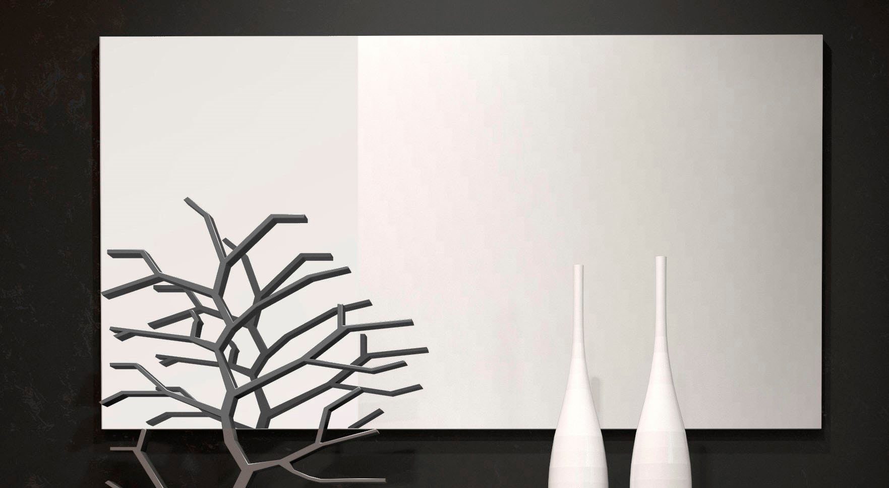 Oglindă decorativă Kiss alb 120 cm Arboteca
