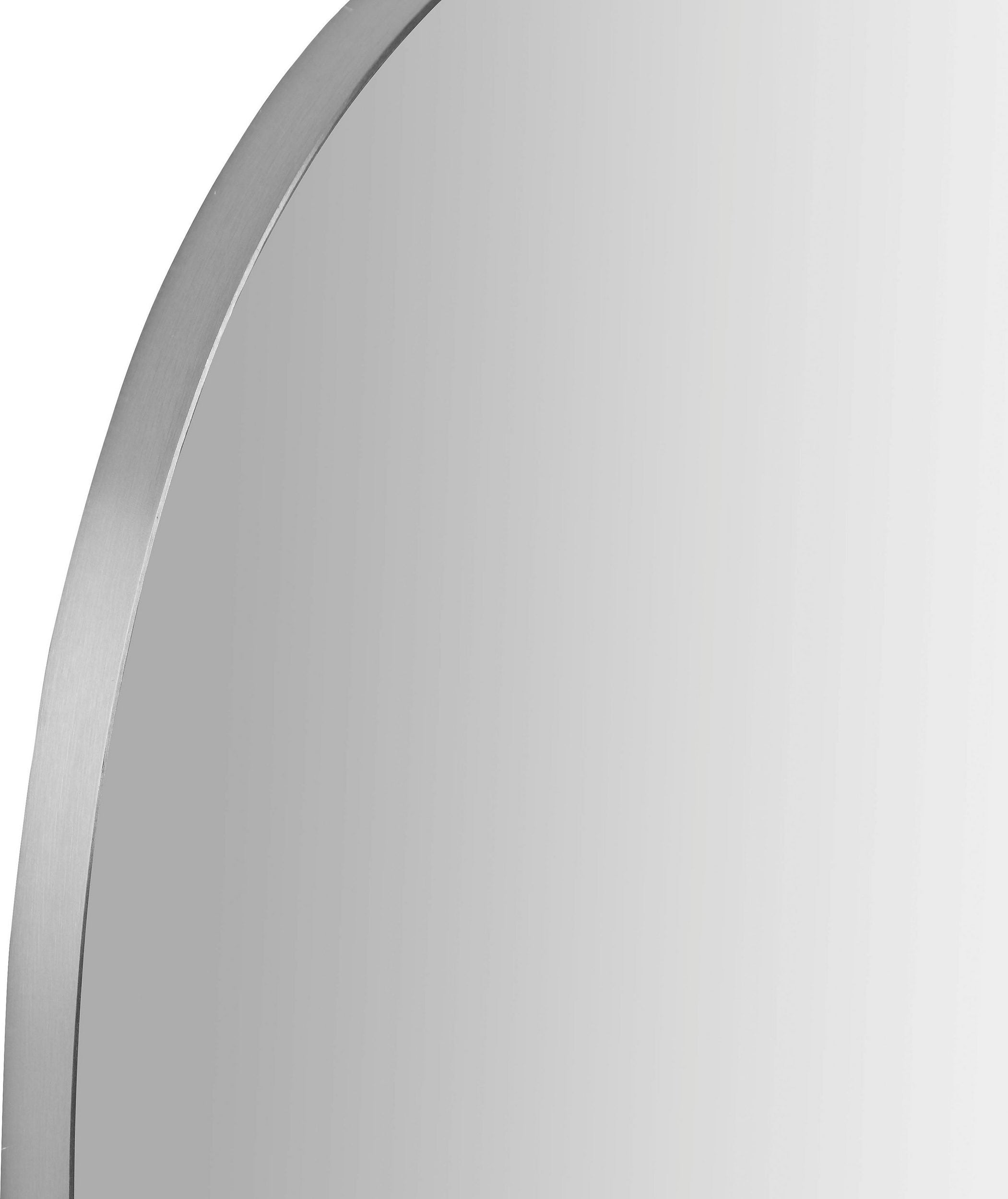 Oglindă decorativă Joline, 90x55 cm, formă asimetrică, ramă metalică argintie Arboteca