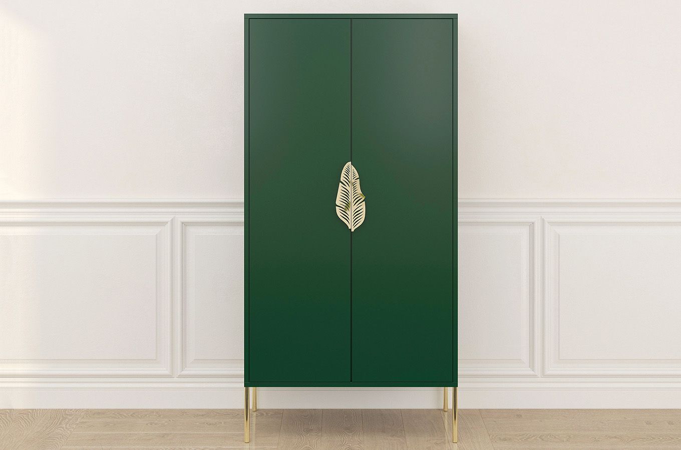 Comoda inalta Ayana, Verde/Auriu Arboteca