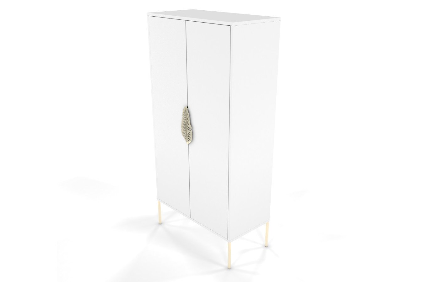 Comoda inalta Ayana, Alb / Auriu Arboteca