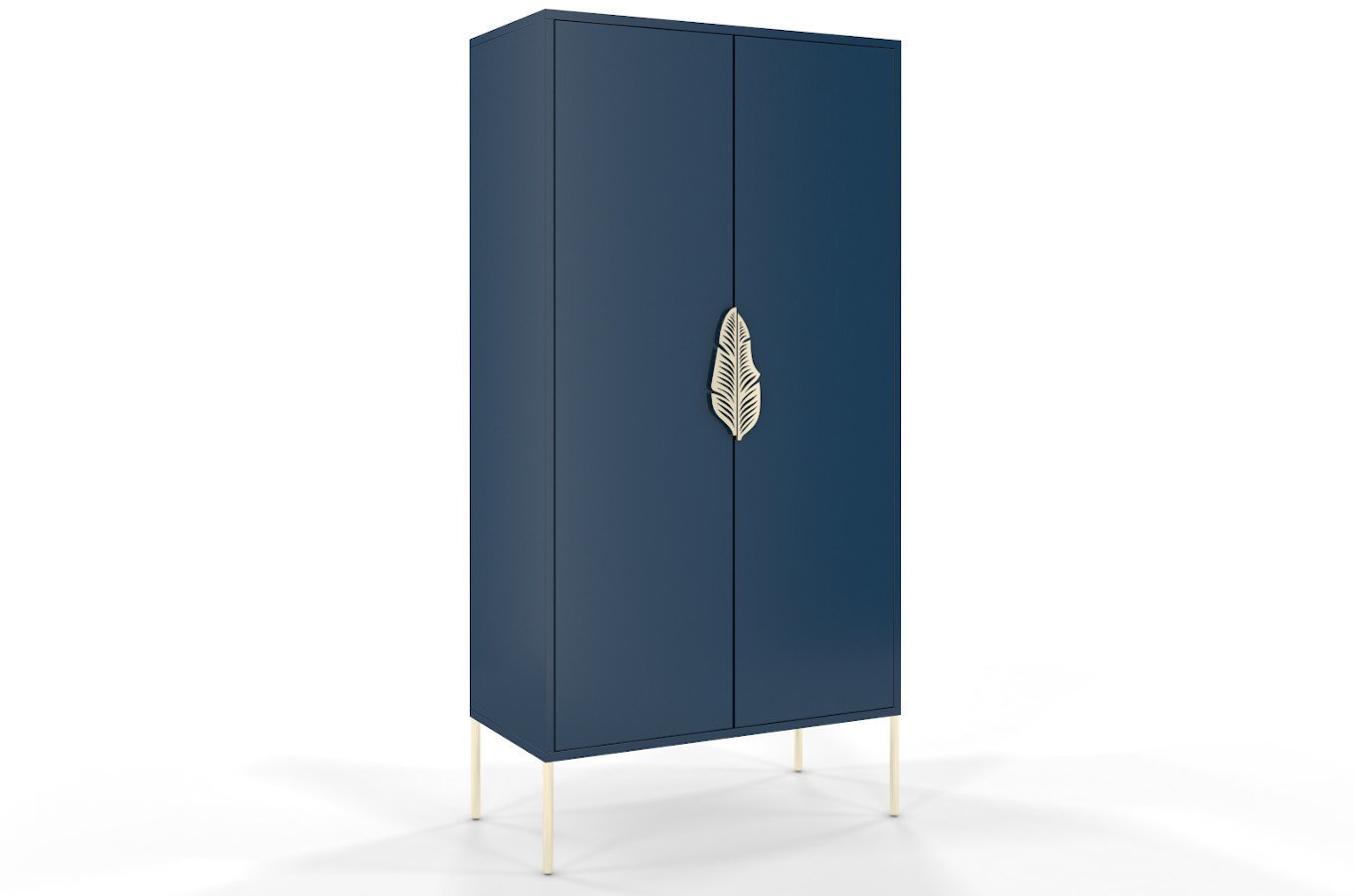 Comoda inalta Ayana, Albastru / Auriu Arboteca