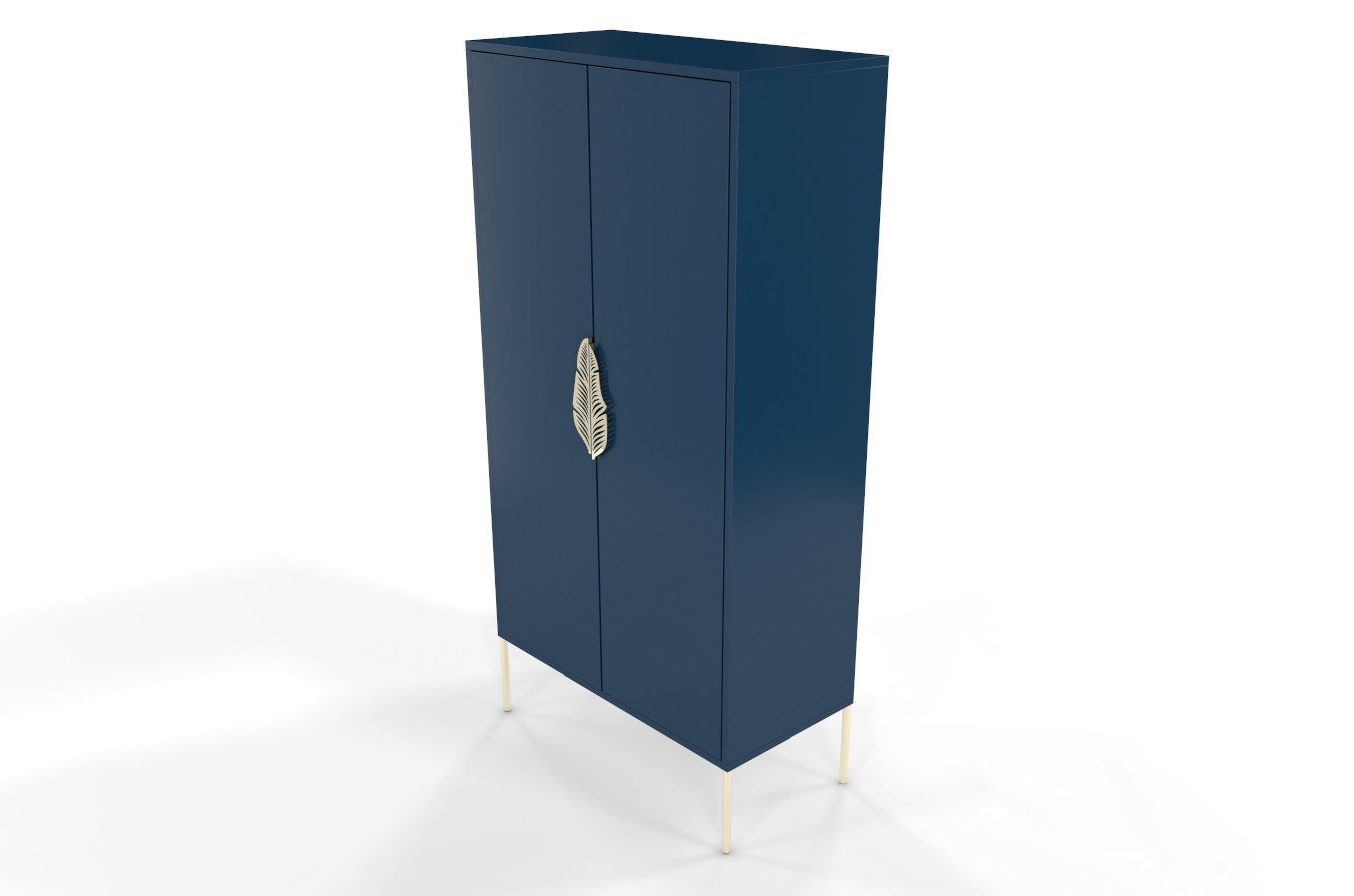 Comoda inalta Ayana, Albastru / Auriu Arboteca