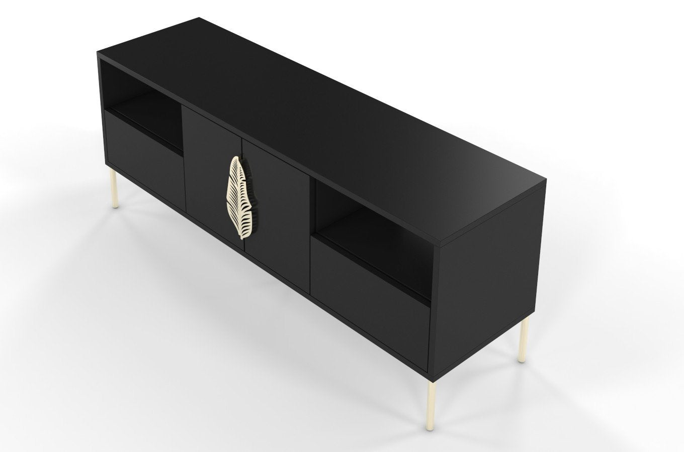 Comoda TV Ayana, Negru / Auriu Arboteca