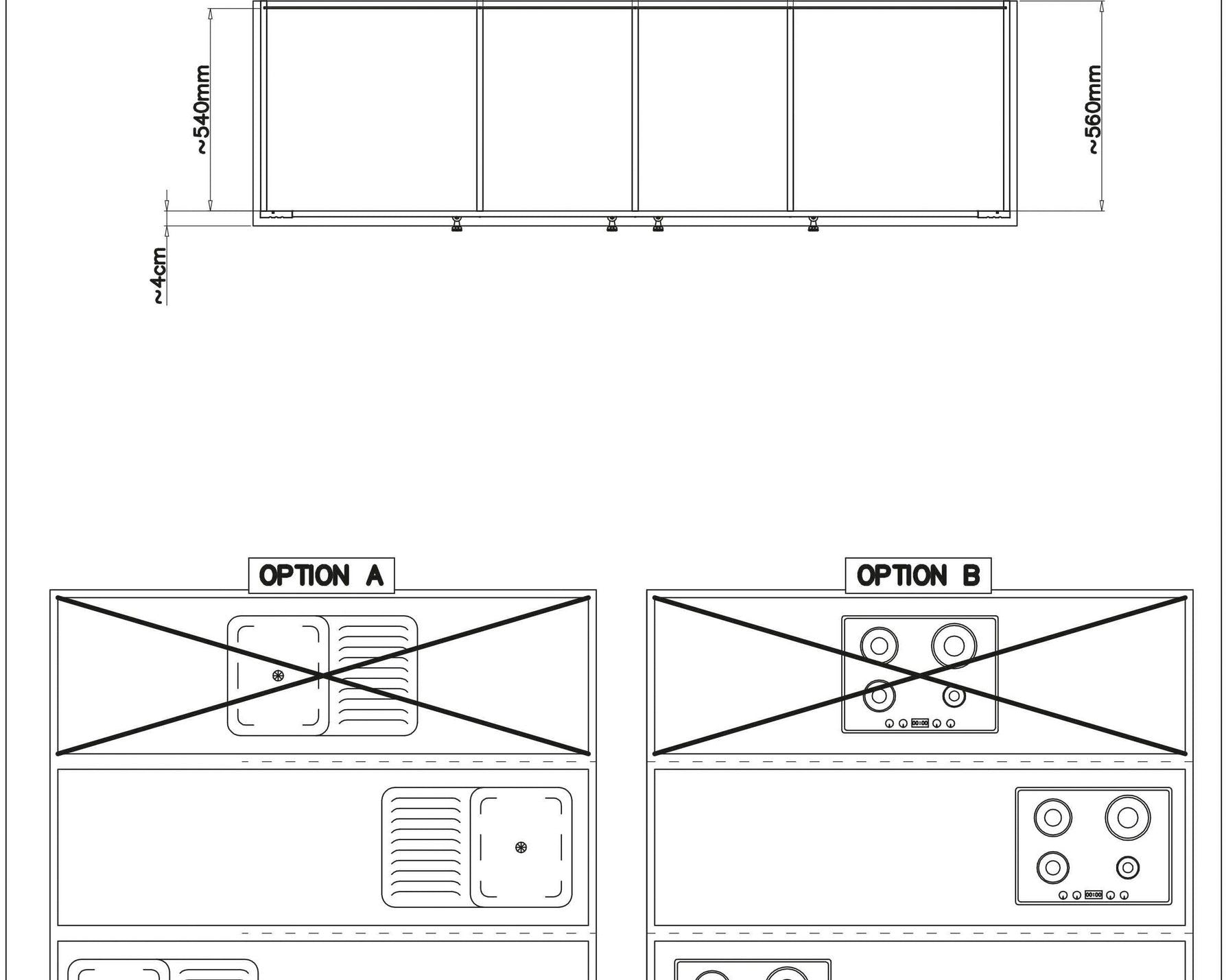 Bucătărie MDF/PAL melaminat Westminster, alb pin/stejar Wotan, dezasamblat, 270 cm Arboteca