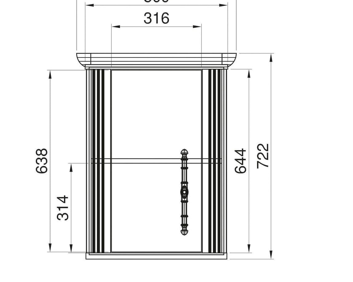 Bucătărie MDF/PAL melaminat Westminster, alb pin/stejar Wotan, dezasamblat, 270 cm Arboteca