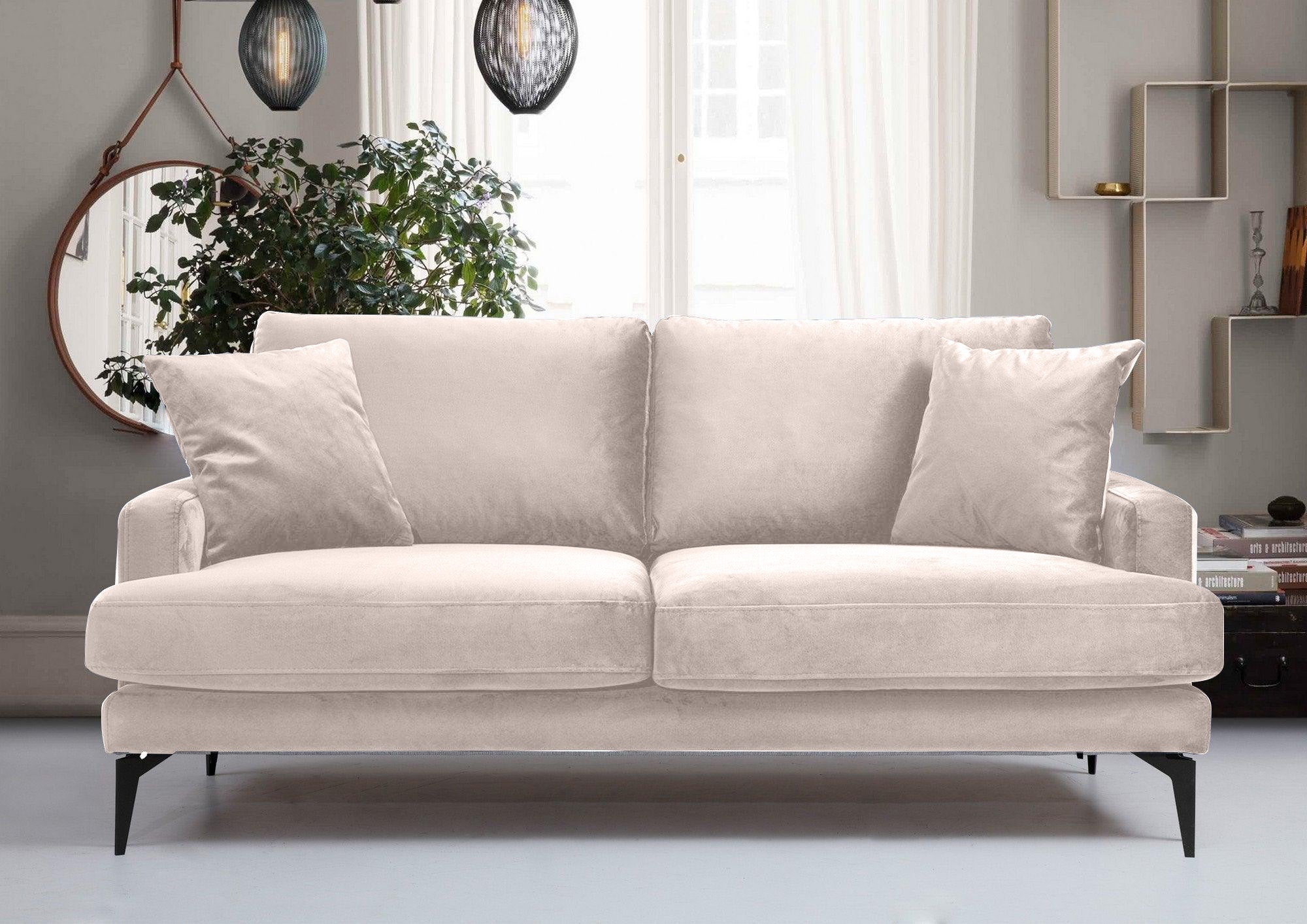 Canapea Fixă AZURRO, 2 locuri, 175x90x85 cm - Prestigehome.ro - Canapea - Prestige #color_Velutto-Bej