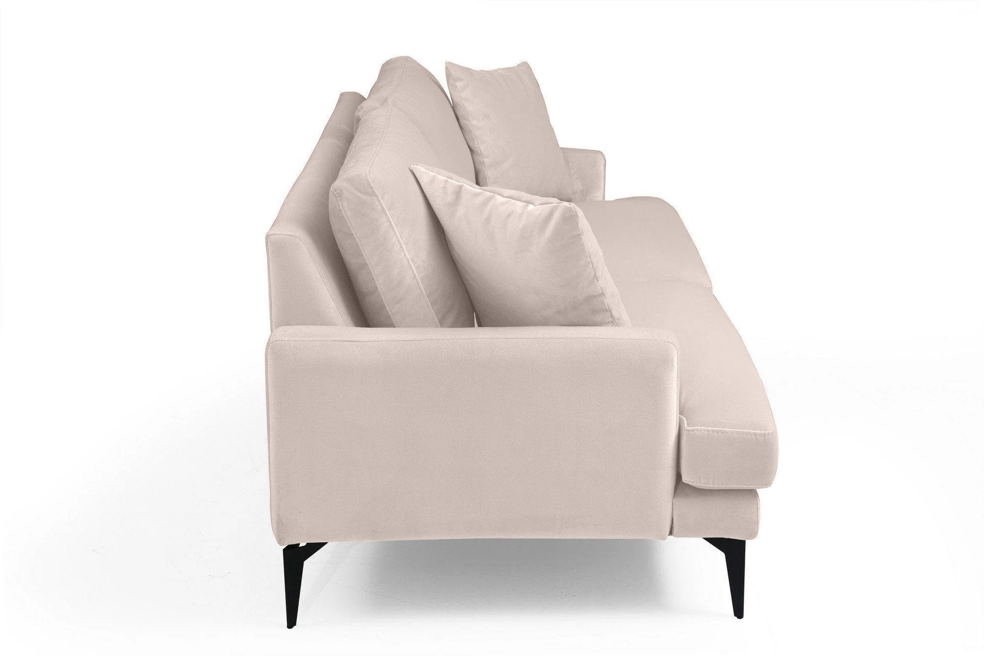 Canapea Fixă AZURRO, 3 locuri, 205x90x85 cm - Prestigehome.ro - Canapea - Prestige #color_Velutto-Bej