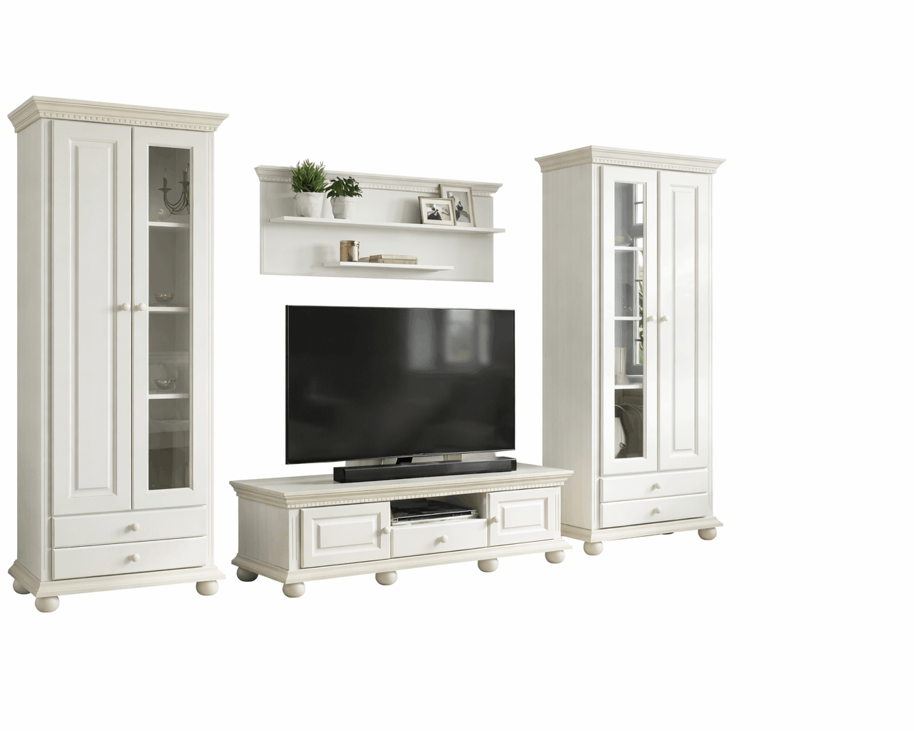 Set living Bavaria din lemn masiv, 4 piese Arboteca