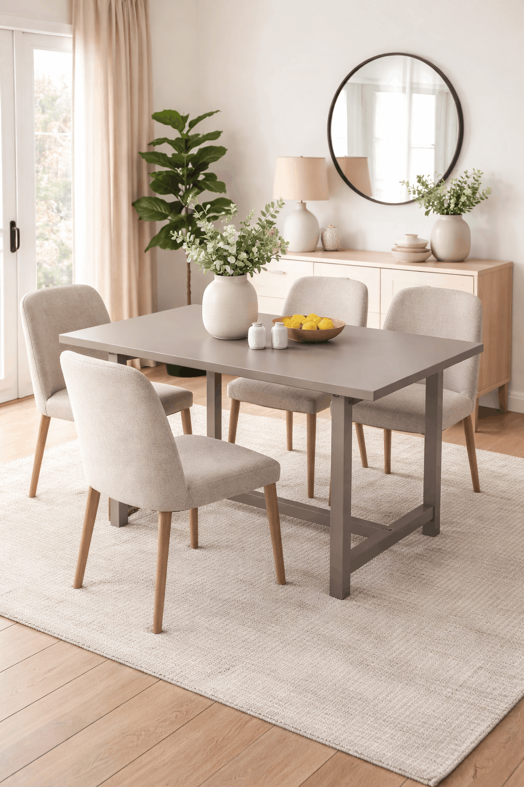 Masa Timbers, lemn masiv, 120 cm latime Arboteca