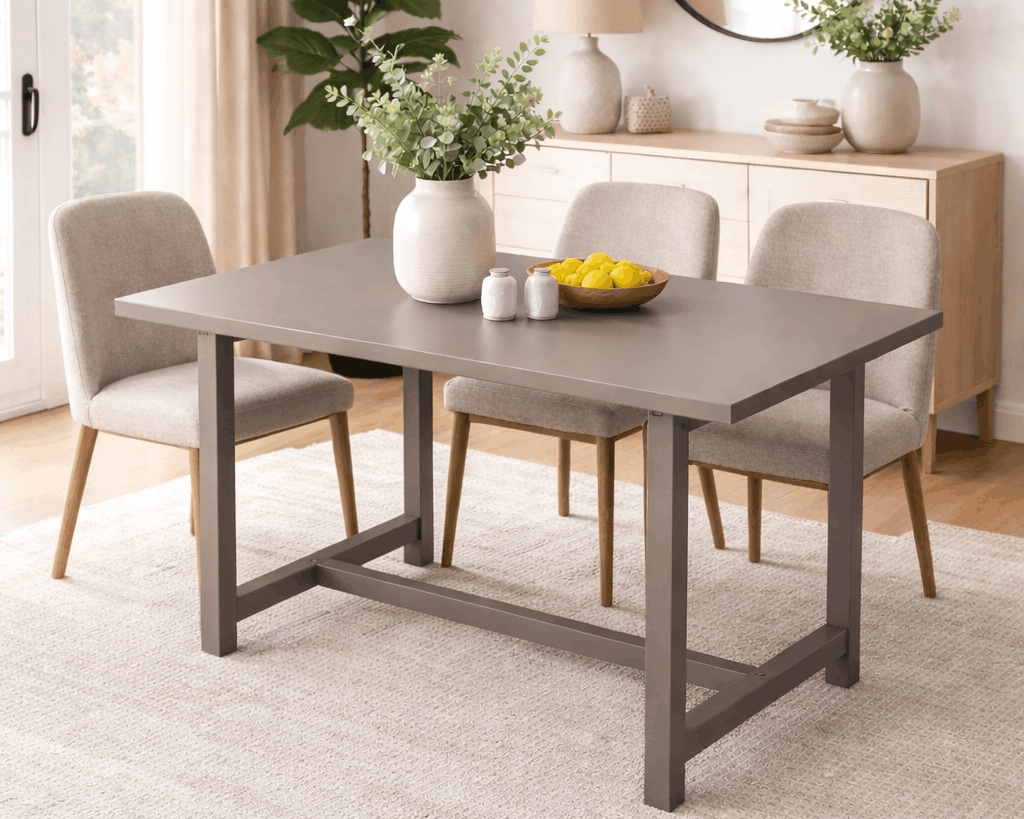 Masă lemn masiv Timbers, cappuccino, 120 cm Arboteca