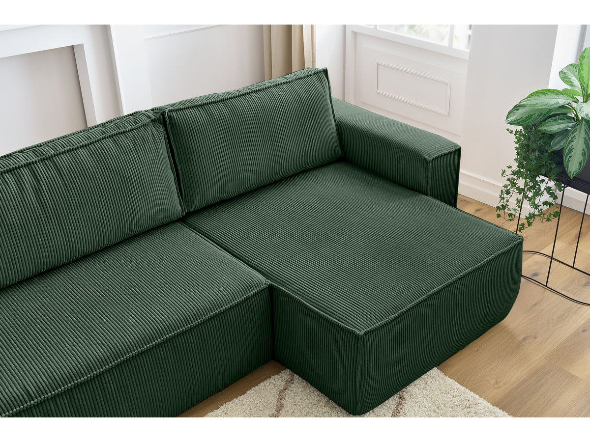 Colțar in formă de U Extensibil CLOUD, cu ladă de depozitare, 384x148x88cm - Prestigehome.ro - Coltar - Prestige - #color_Verde-Fjord