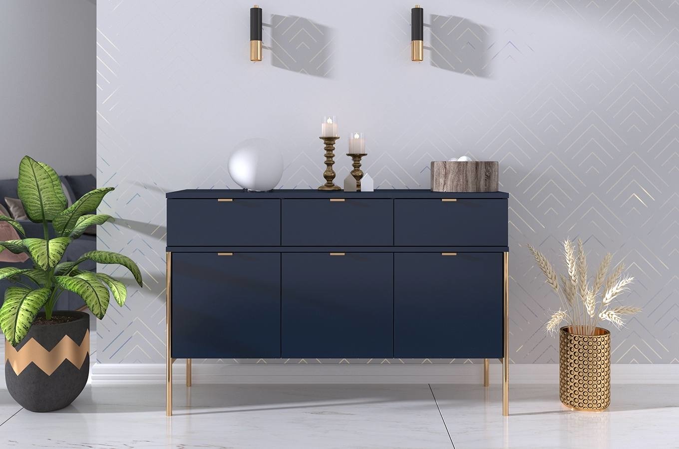 Comoda Elegance, Navy blue Arboteca