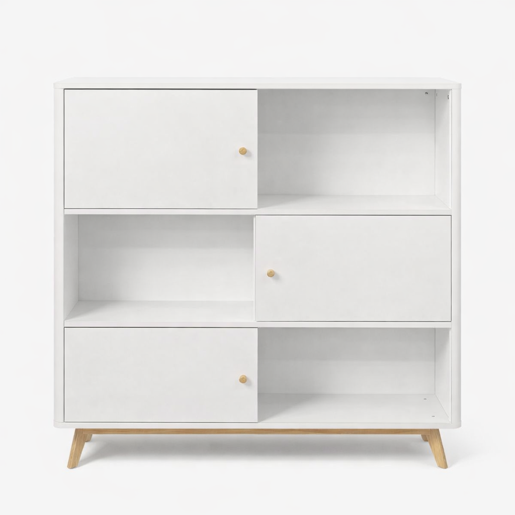 Biblioteca Finnley My Home, Alb/natur Arboteca