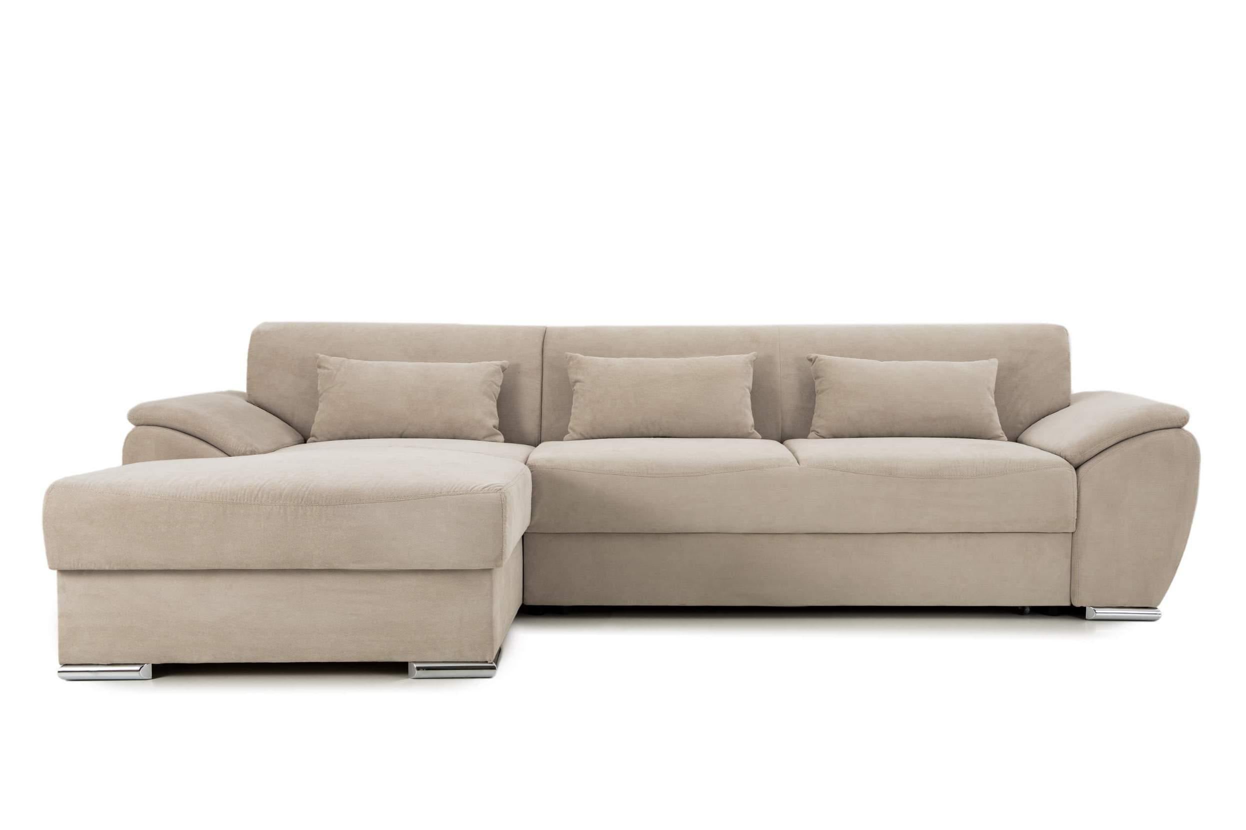 Colțar Extensibil PICASSO, cu ladă de depozitare, variante stânga/dreapta 300x170x80 cm #color_Bej-Enjoy