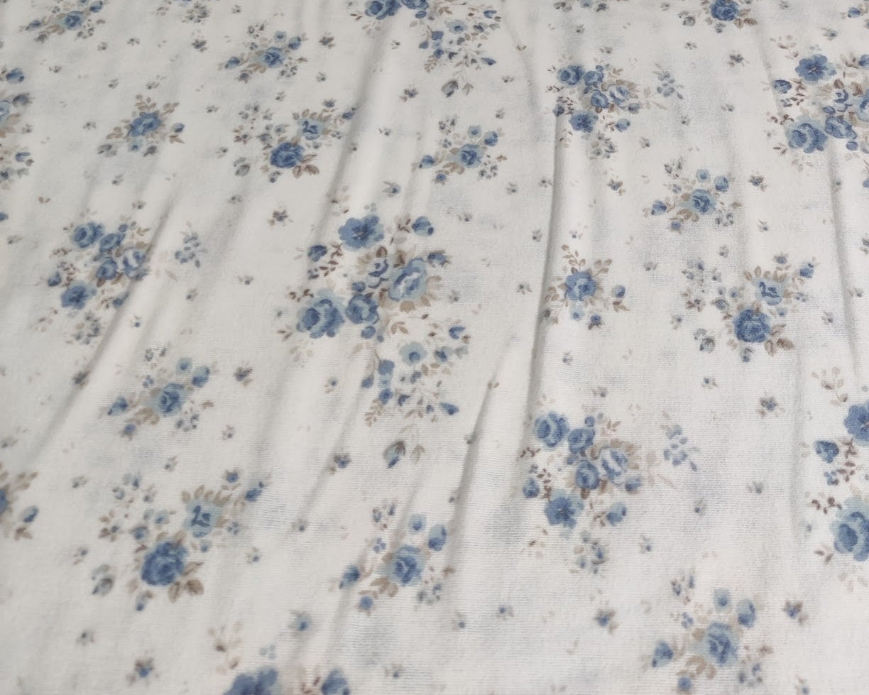 Lenjerie de pat flanel 100% bumbac, model Flori, 150 g/m², cu fermoar Arboteca