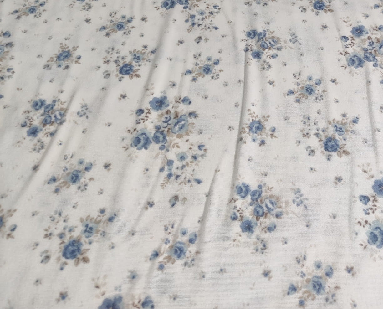 Lenjerie de pat flanel 100% bumbac, model Flori, 150 g/m², cu fermoar Arboteca