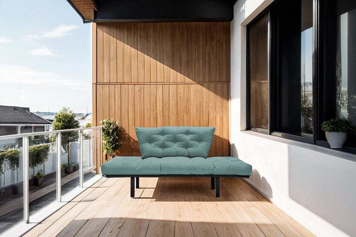 Canapea Extensibila 2 locuri SUNNY, pentru terasa, 155X70X85 cm, prestigehome.ro, Prestige Home, Prestige, balcon, gradina mobila, #color_menta-enjoy