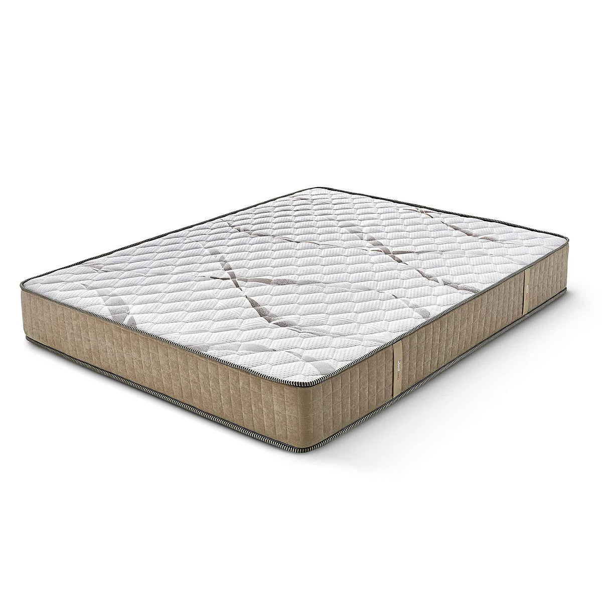 Saltea Ideal Sleep HOTEL SERIES LUX, superortopedică, cu spumă poliuretanică și arcuri, husă cu aerisire optimă, Grosime 25 cm - Prestige Home