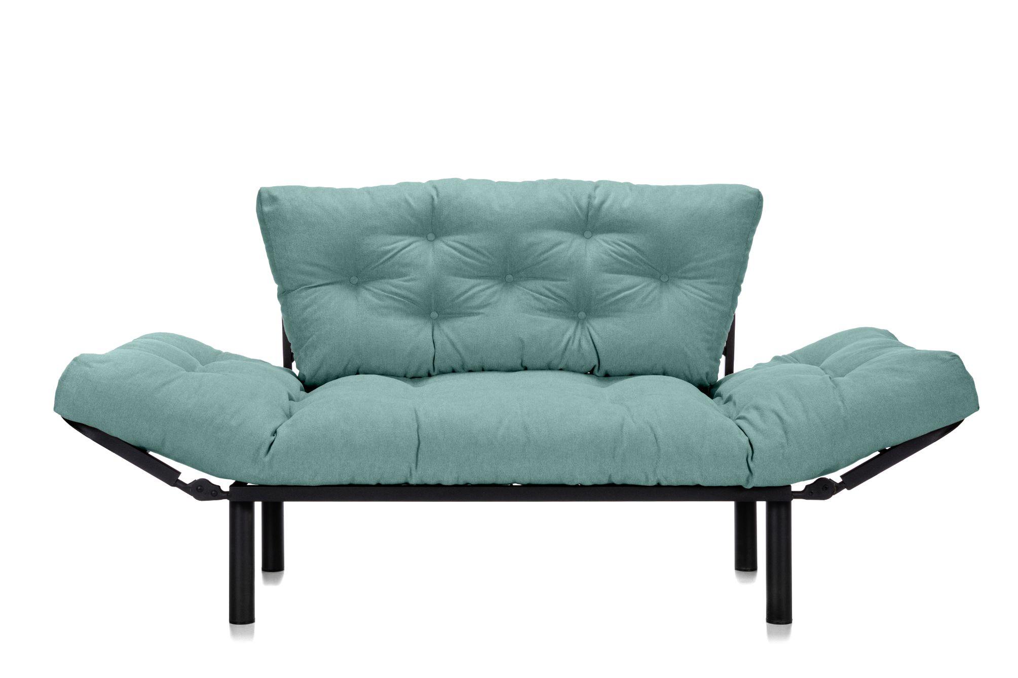 Canapea Extensibila 2 locuri SUNNY, pentru terasa, 155X70X85 cm, prestigehome.ro, Prestige Home, Prestige, balcon, gradina mobila, #color_menta-enjoy