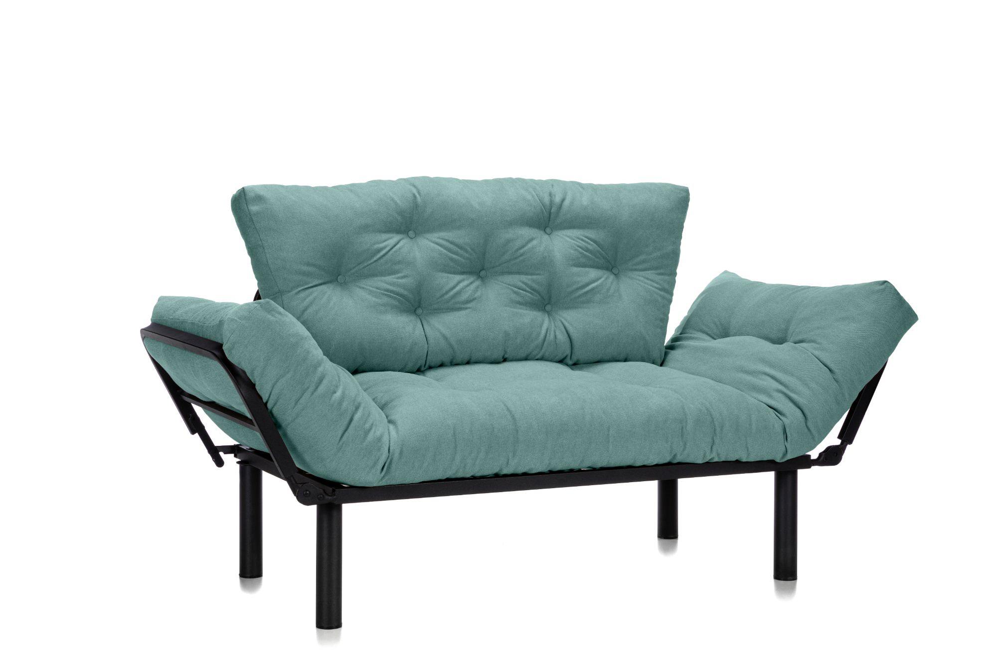 Canapea Extensibila 2 locuri SUNNY, pentru terasa, 155X70X85 cm, prestigehome.ro, Prestige Home, Prestige, balcon, gradina mobila, #color_menta-enjoy