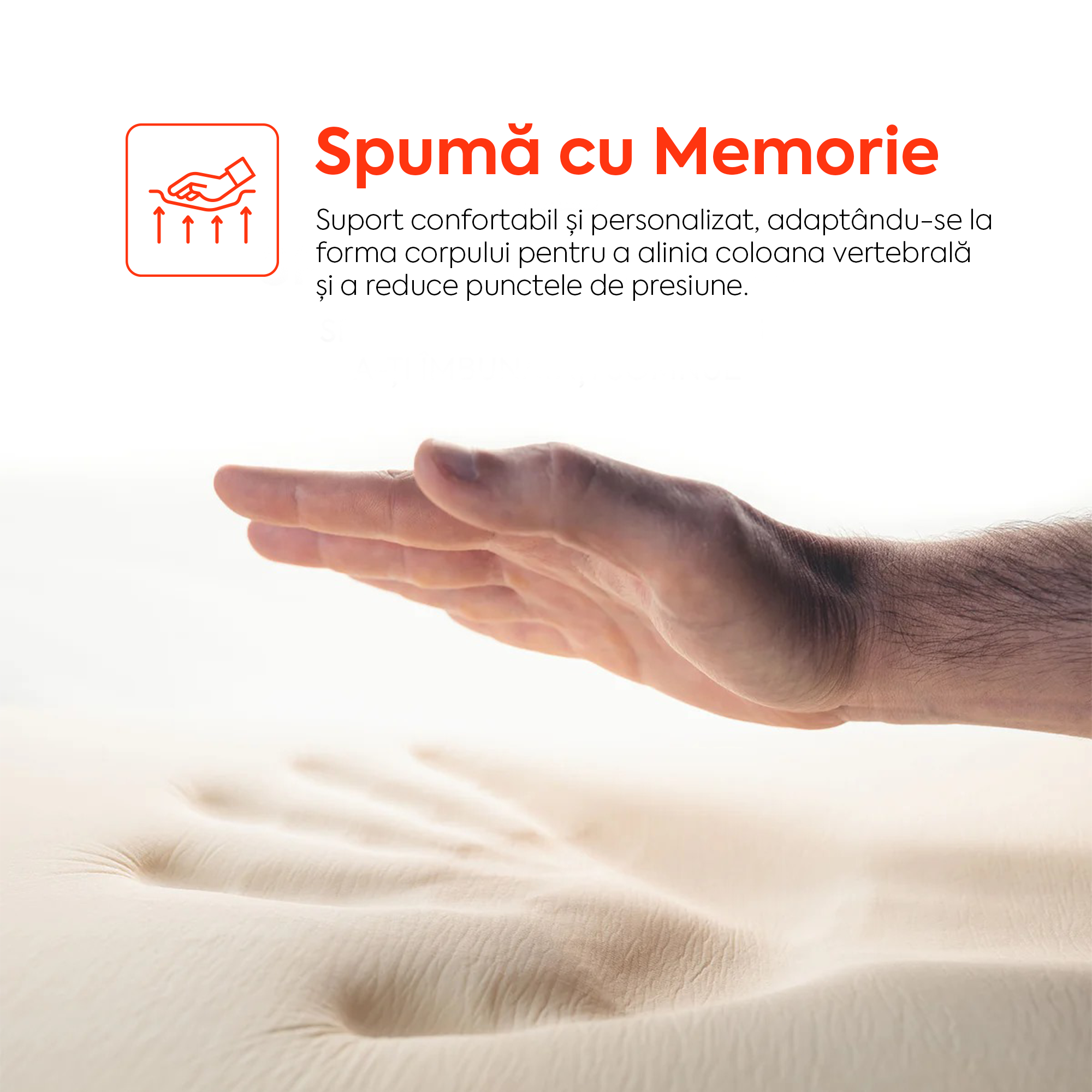 Saltea WAVE MULTILAYER, spumă cu memorie, spumă reziliență mare, husă hipoalergenică detașabilă și lavabilă, superortopedică, grosime 20 cm-Saltele-Prestige-80x190-Prestige Home