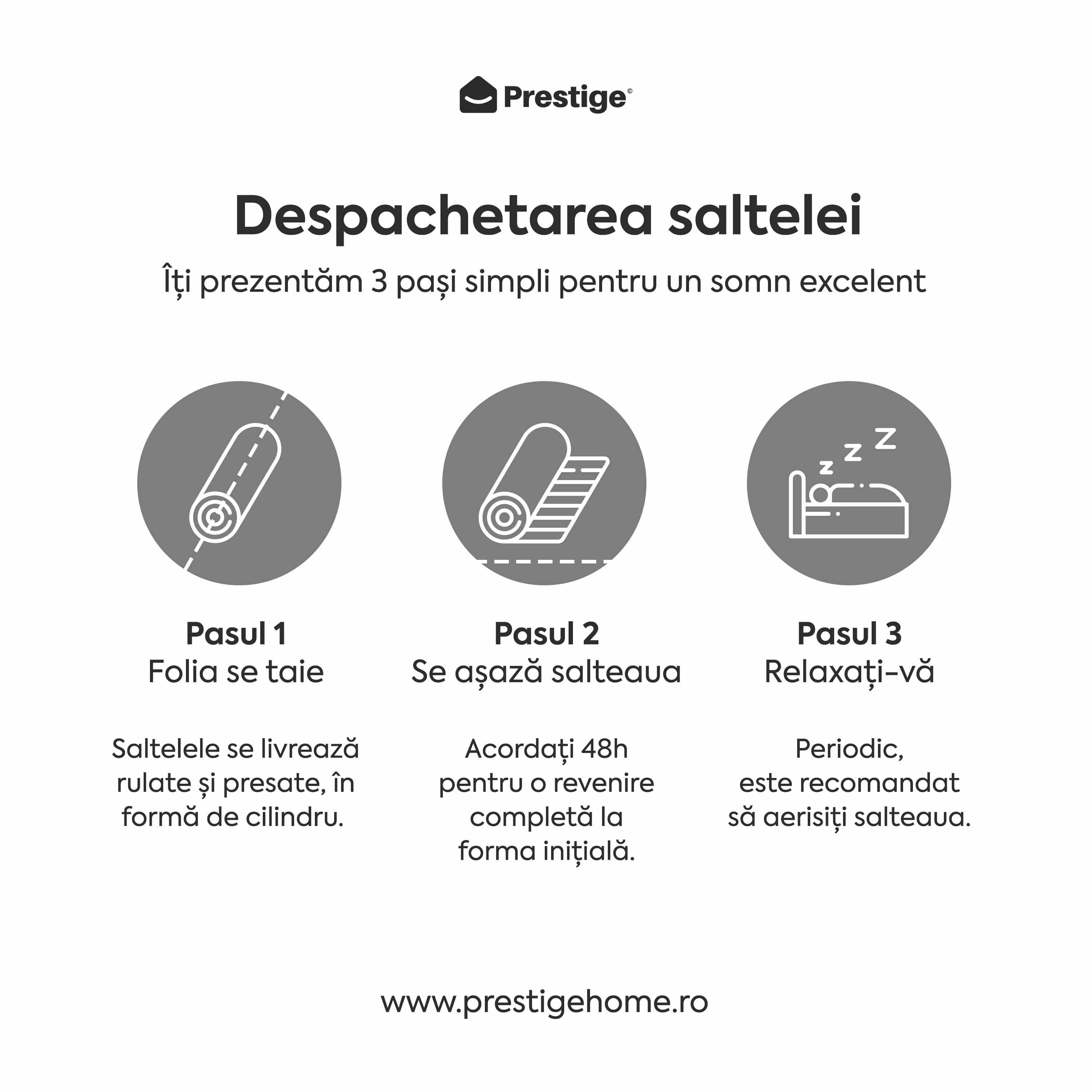 Saltea ALOE VERA THERAPY, spumă poliuretanică, reversibilă, hipoalergenică, super ortopedică, Grosime 19 cm - Prestige Home