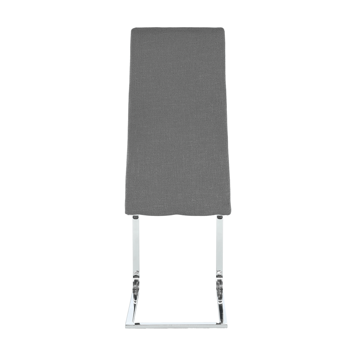 Scaun dining, material textil gri închis/crom, 44x57x110 cm Kondela