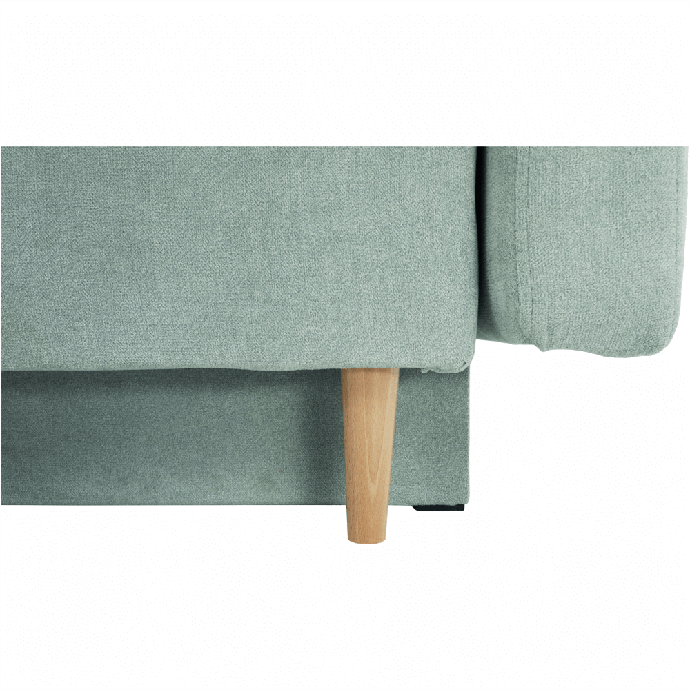 Canapea extensibilă, verde mentă textil Queens, AURELIA Kondela