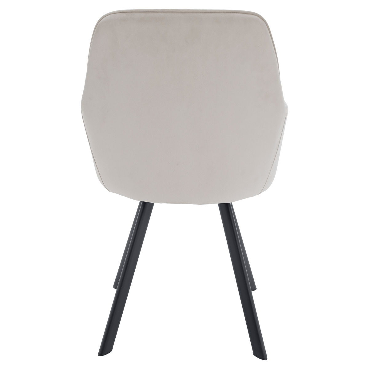 Scaun de design, bej-gri, țesătură Velvet, 57x56x87 cm Kondela