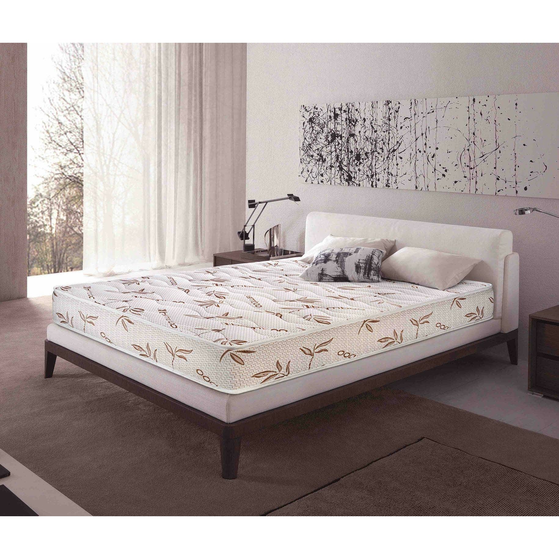 Saltea BAMBOO CONFORT, spumă poliuretanică, reversibilă, hipoalergenică, super ortopedică, Grosime 19 cm - Prestige Home