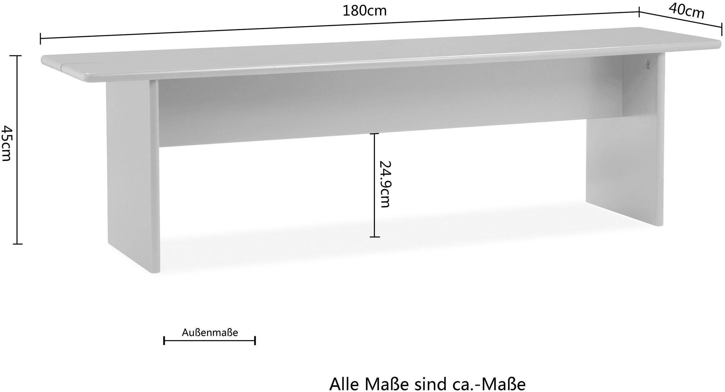 Banca Riana, Lemn Masiv, 180 cm latime Arboteca