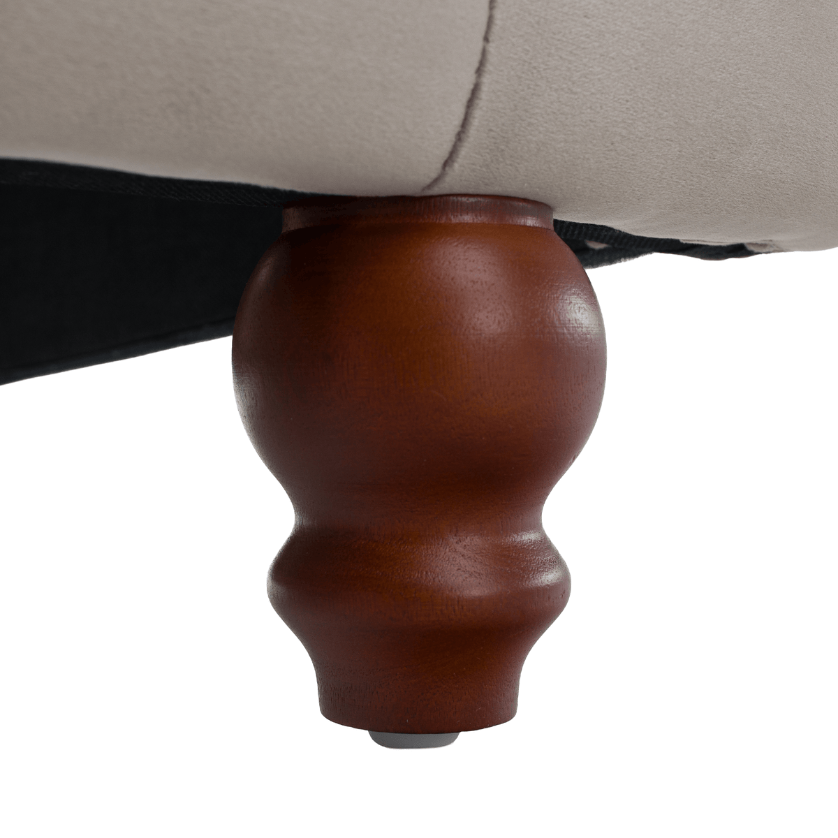 Pat cu somieră, 180x200, gri-maroniu, ţesătură Taupe Velvet, BARETO Kondela