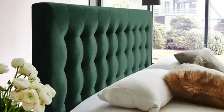 Pat Tapitat Strasbourg, cu Lada Rabatabil, Velur-Menta, Prestigehome.ro, Prestige, #Color_swing-verde