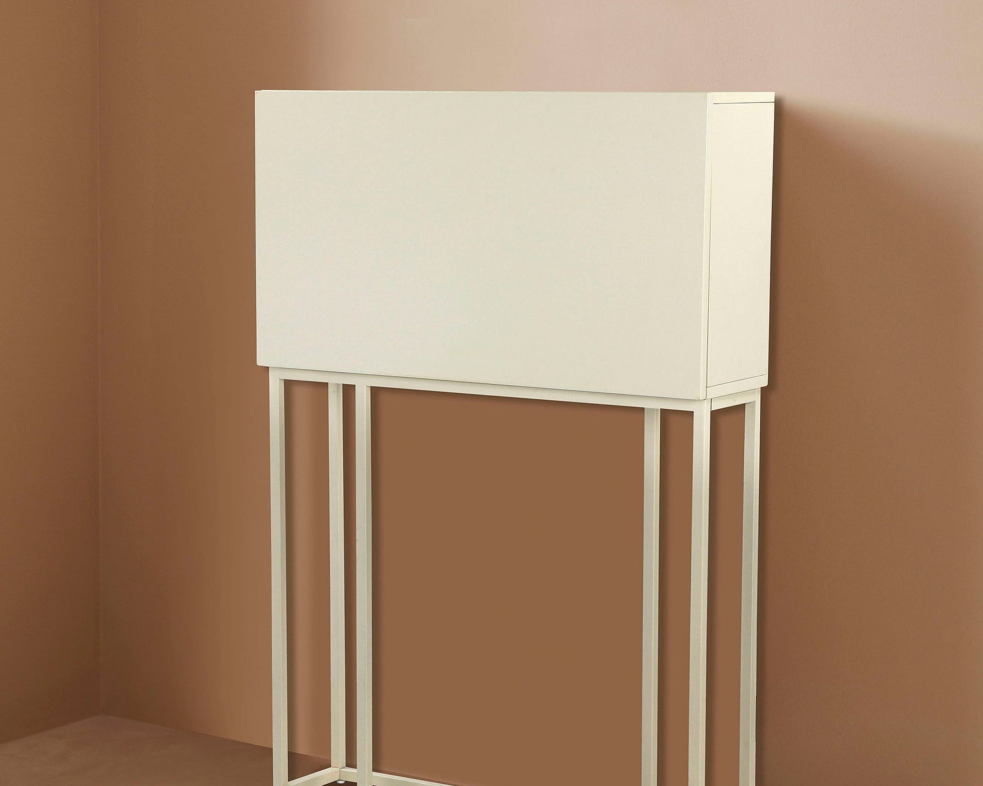 Birou inalt Ranya, creme, 80 cm latime Arboteca
