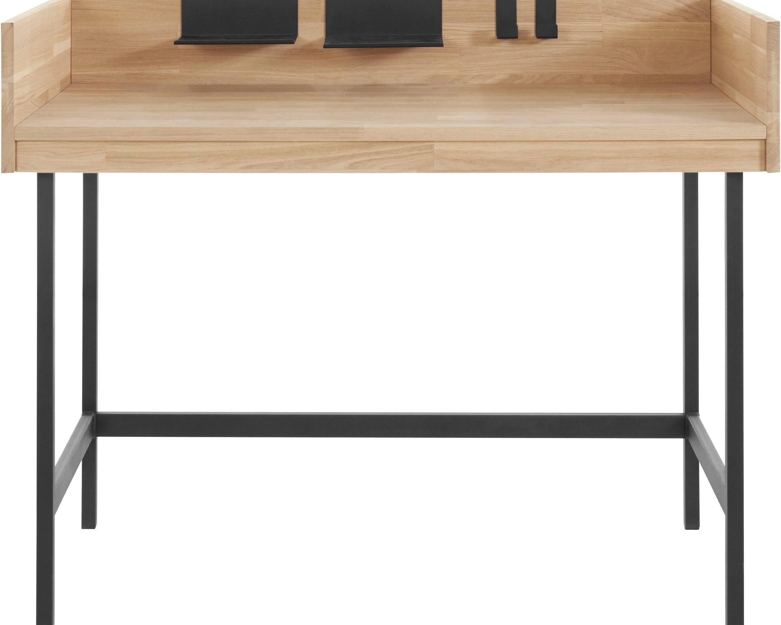 Birou din lemn masiv de stejar Jannete, 114 cm Arboteca