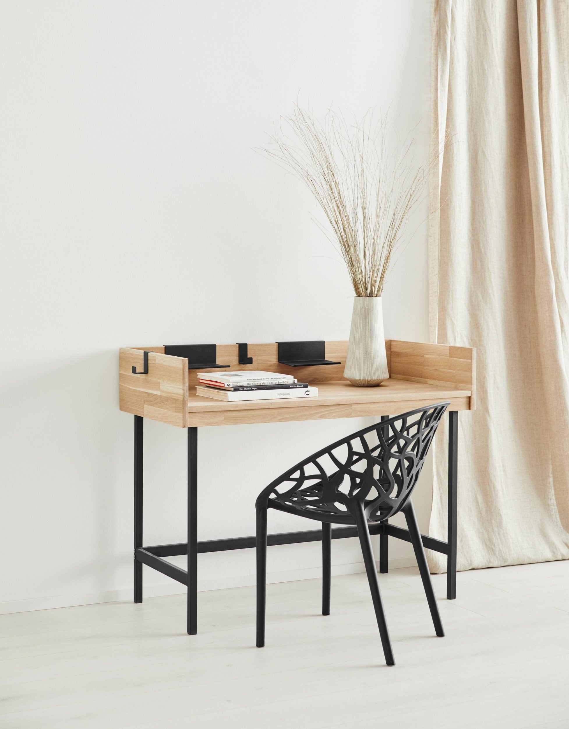 Birou Jannete, lemn masiv de stejar, 114 cm Arboteca