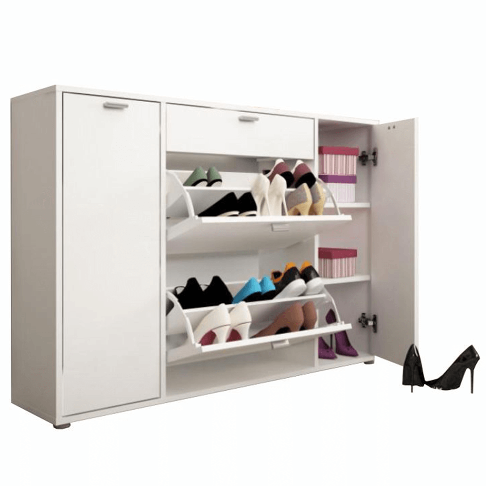 Pantofar ARBOIS, alb, 120x28x85 cm Kondela