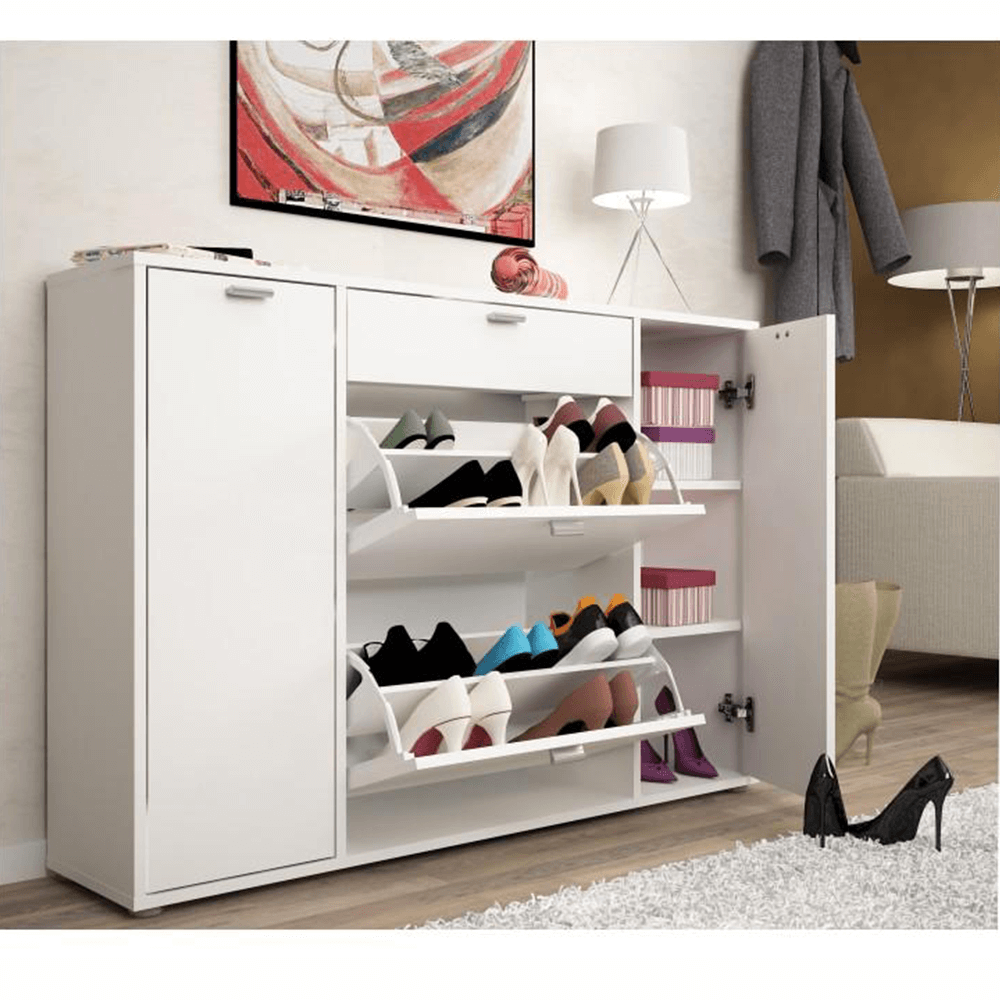 Pantofar ARBOIS, alb, 120x28x85 cm Kondela