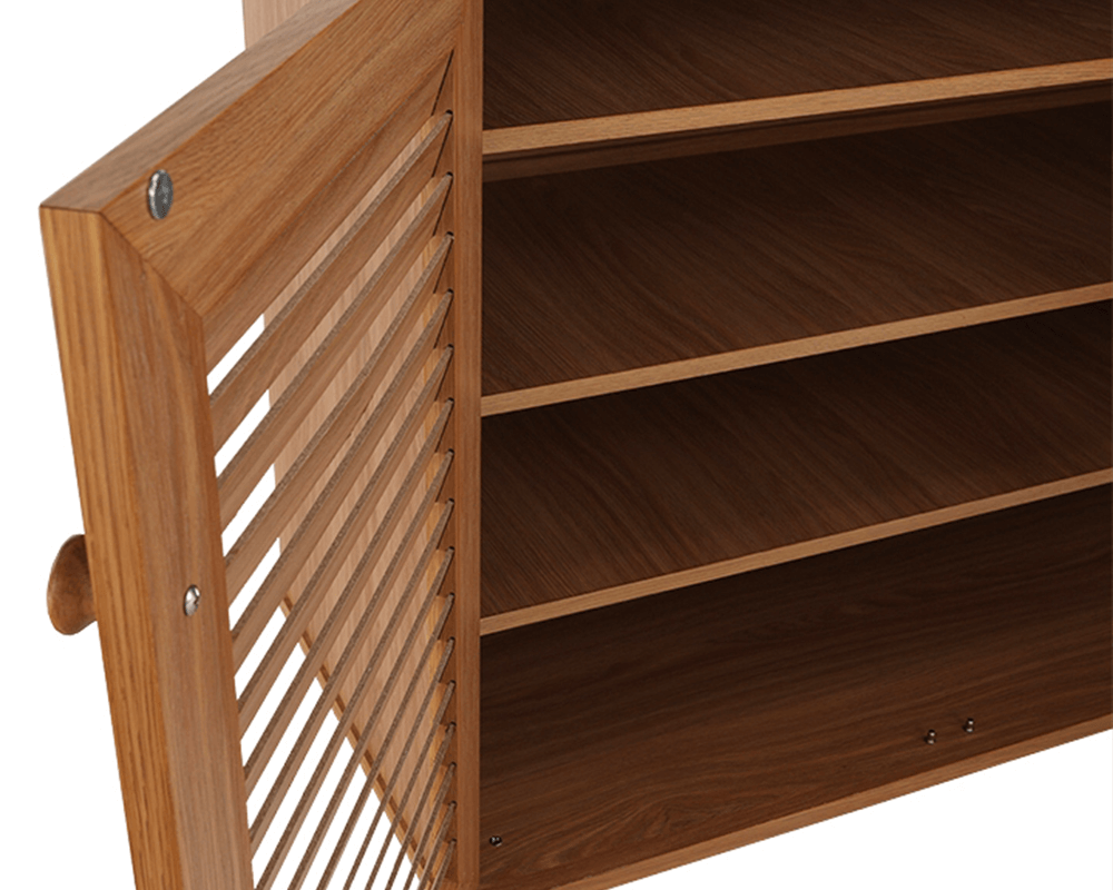 Pantofar, MDF laminat, natural, FP 01, 75x36.8x65.1 cm Kondela