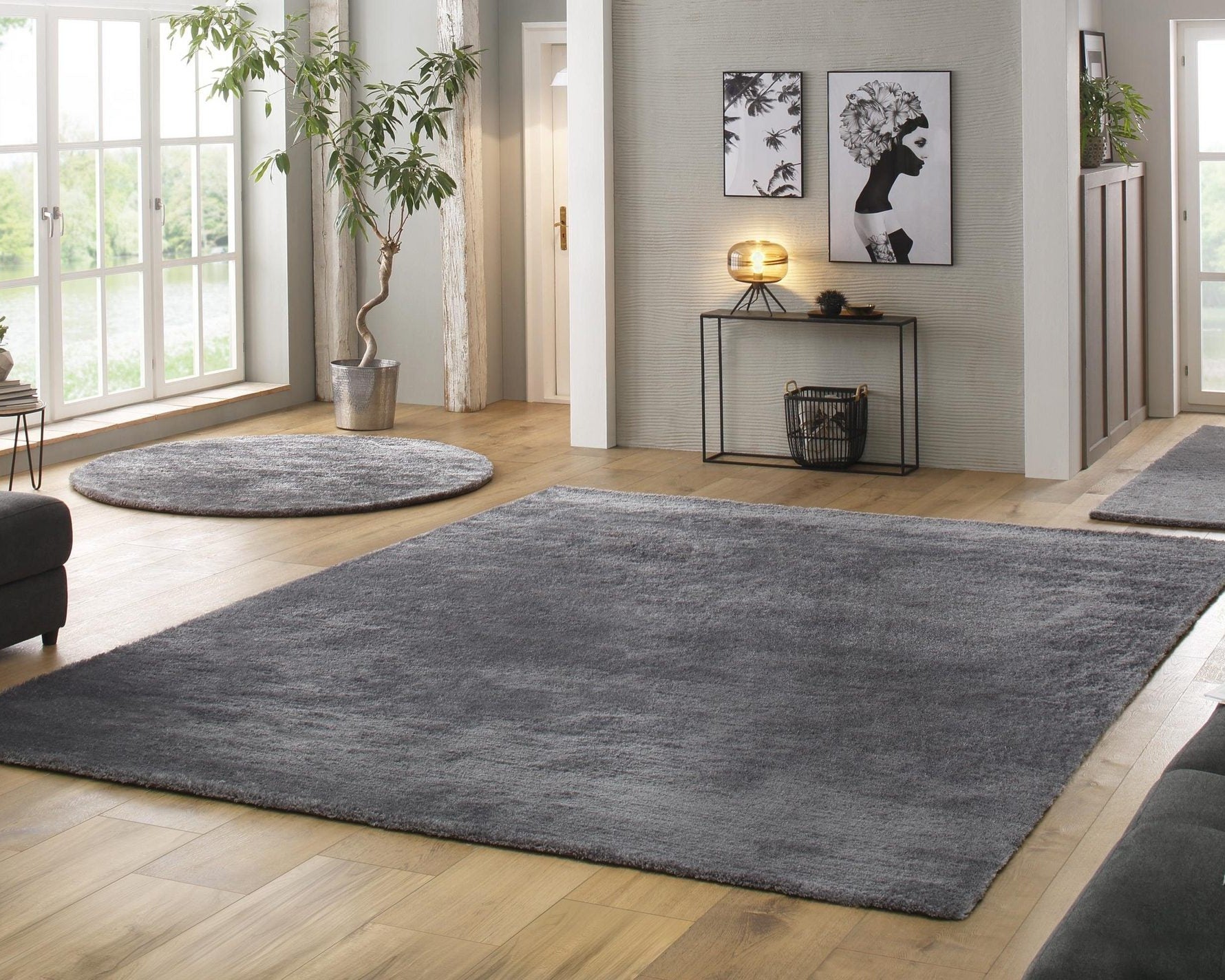 Covor Dana 239 × 319 cm, gri, fir 30 mm Arboteca