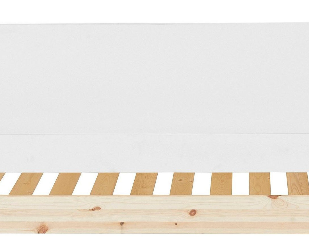 Pat Tipo cu sertar pat , 90 x 200 cm , Lemn Masiv , Alb Arboteca
