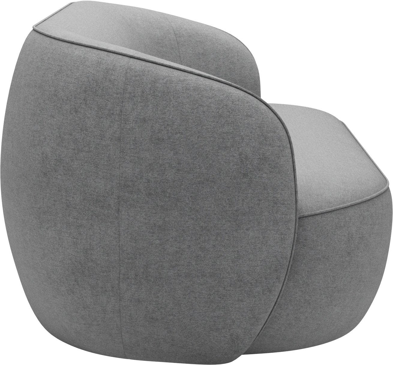 Canapea Effie , Forma Rotunjita, Gri, 215 cm latime Arboteca