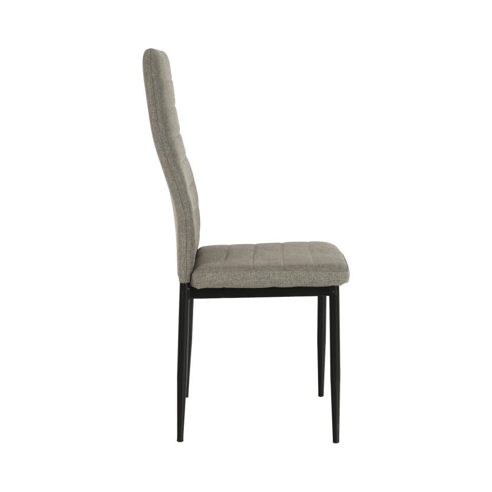 Scaun SAPRI, textil maro/metal negru, 41x49x96 cm Kondela