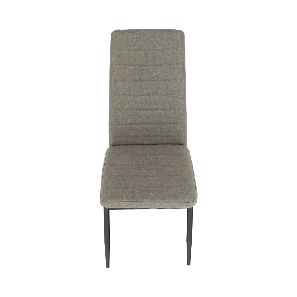 Scaun SAPRI, textil maro/metal negru, 41x49x96 cm Kondela