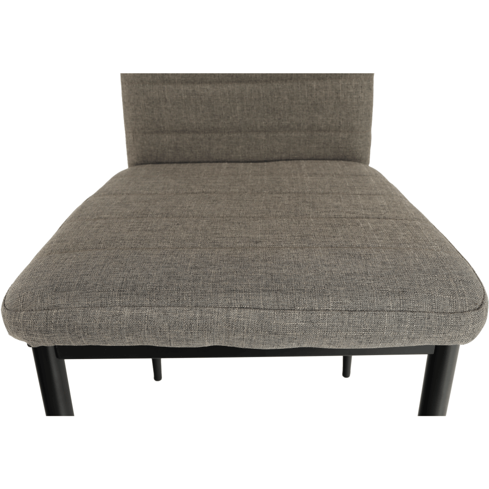 Scaun SAPRI, textil maro/metal negru, 41x49x96 cm Kondela